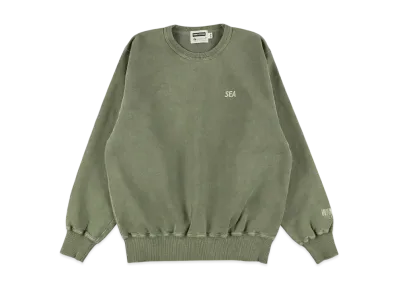WIND AND SEA x Redwood Classics Pigment Polar Crewneck Sweatshirt "Olive_Sand"