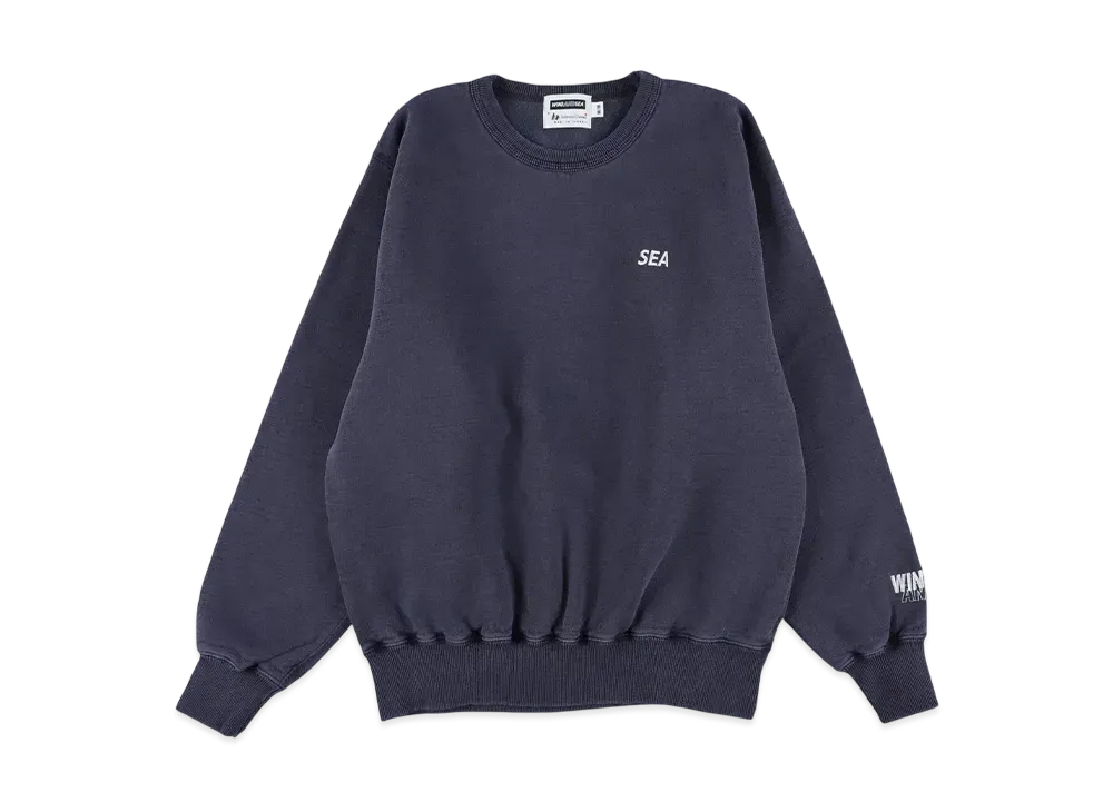 WIND AND SEA x Redwood Classics Pigment Polar Crewneck Sweatshirt "Navy_Sand"