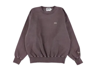 WIND AND SEA x Redwood Classics Pigment Polar Crewneck Sweatshirt "Burgundy_Sand"