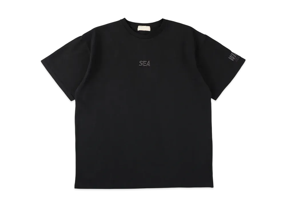 WIND AND SEA Glitch Limited Edition Black Over Dye S/S Tee "Black_Ch"