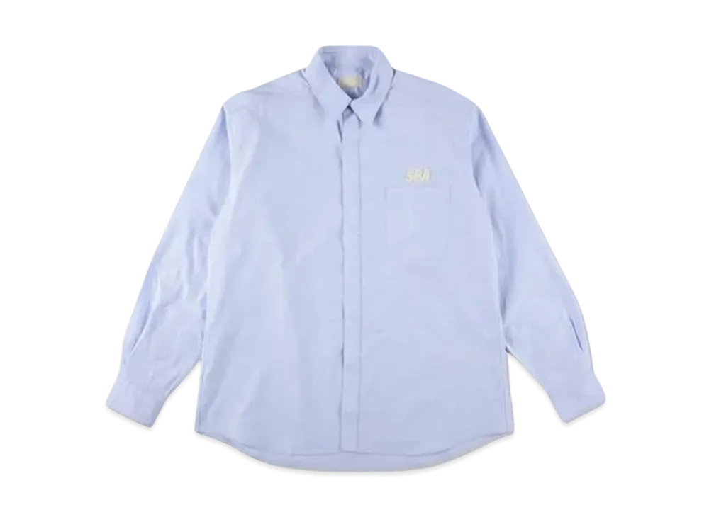WIND AND SEA Cozy Oxford Shirt "Light Blue"