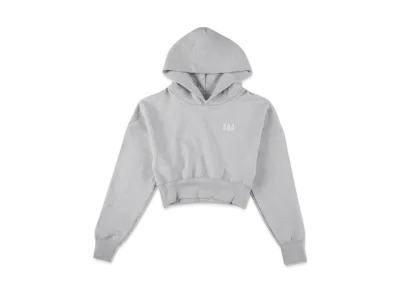WIND AND SEA Cozy Cropped Hooded Sweatshirt "Heather Gray"