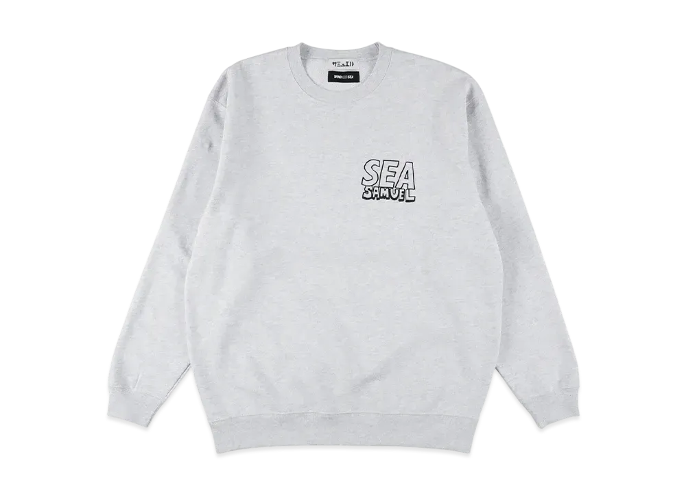 WIND AND SEA x SAMUEL Crewneck Sweatshirt (Radio Cassete) "Gray"