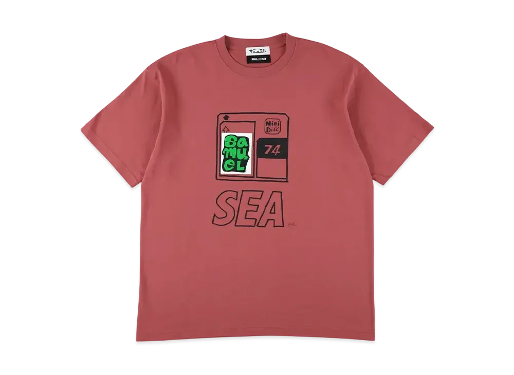 WIND AND SEA x SAMUEL S/S Tee (mini disc) "Red"
