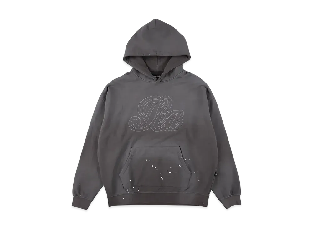 WIND AND SEA Fade Paint Hooded Sweatshirt "Gray"