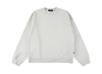 WIND AND SEA Leather Patch Sweatshirt "Gray"