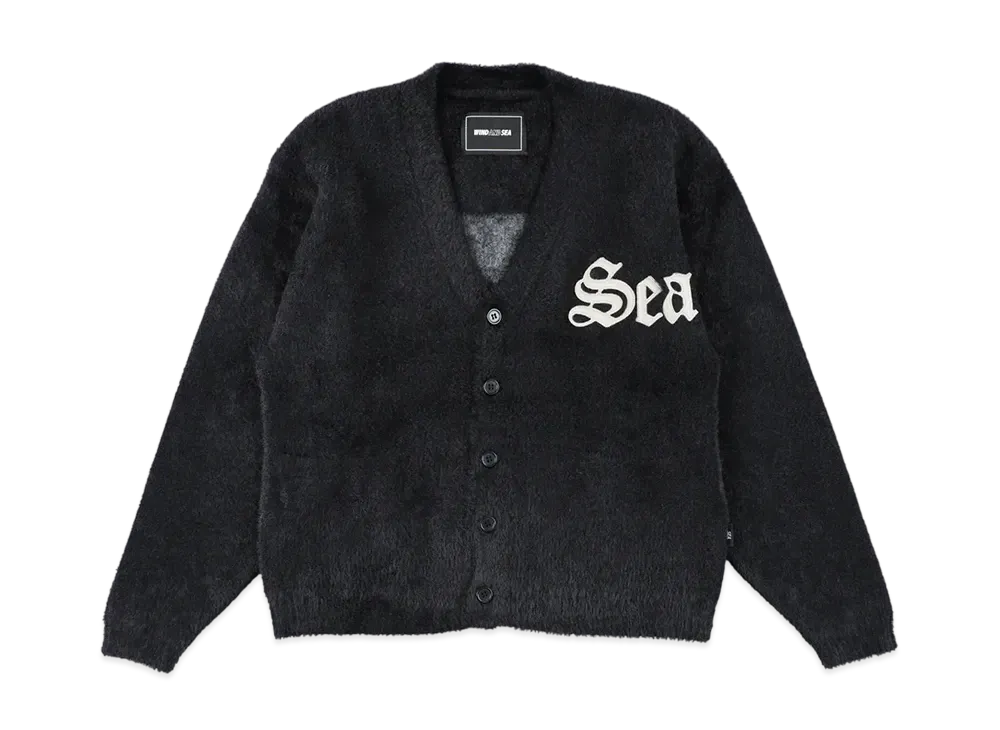 WIND AND SEA Shaggy Knit Cardigan 