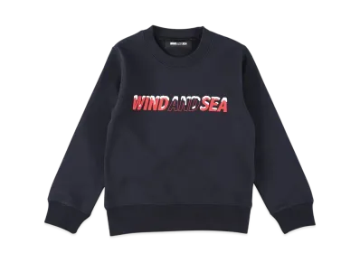 WIND AND SEA Xmas Logo Kids Sweatshirt "Navy"