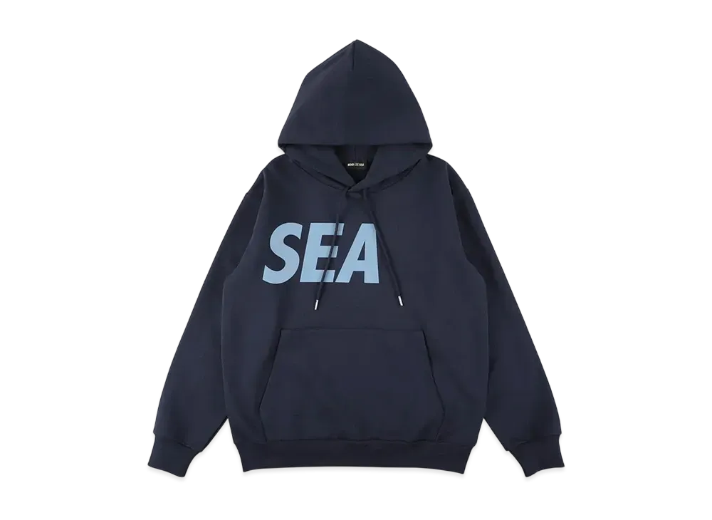 WIND AND SEA Straight Hooded Sweatshirt "Navy"