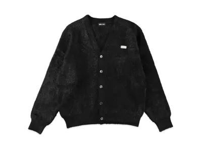 WIND AND SEA Shaggy Knit Cardigan "Black"