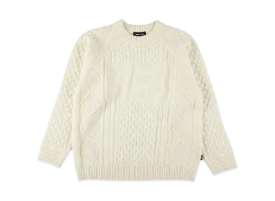 WIND AND SEA Cable Logo Knit "OffWhite"
