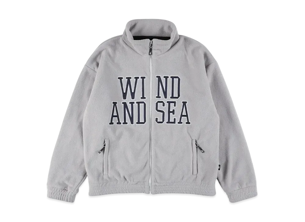 WIND AND SEA Patch Logo Fleece Jacket "Gray"