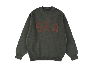 WIND AND SEA Patch Logo Sweater "Green"