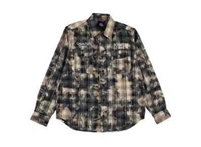 WIND AND SEA x Grateful Dead Dameged Heavy Plaid Shirt "Green"