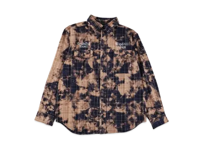 WIND AND SEA x Grateful Dead Dameged Heavy Plaid Shirt "Brown"