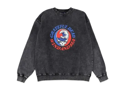 WIND AND SEA x Grateful Dead Sulfer CrewNeck Sweatshirt "Black"