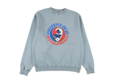 WIND AND SEA x Grateful Dead Sulfer CrewNeck Sweatshirt "HorizonBlue"