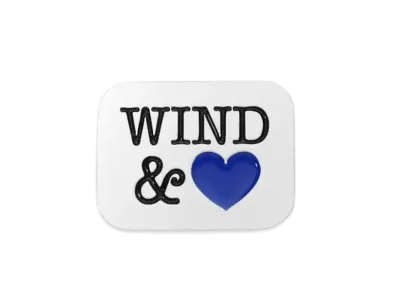 WIND AND SEA Pins A(Heart) "White"
