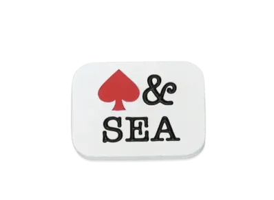 WIND AND SEA Pins A(Spade) "White"