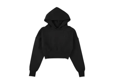 WIND AND SEA Cozy Cropped Hooded Sweatshirt(Ladies) "Black"