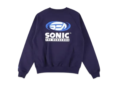 WIND AND SEA x Sonic The Hedgehog Raglan Sleeve Crewneck Sweatshirt "Navy"
