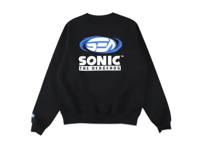 WIND AND SEA x Sonic The Hedgehog Raglan Sleeve Crewneck Sweatshirt "Black"