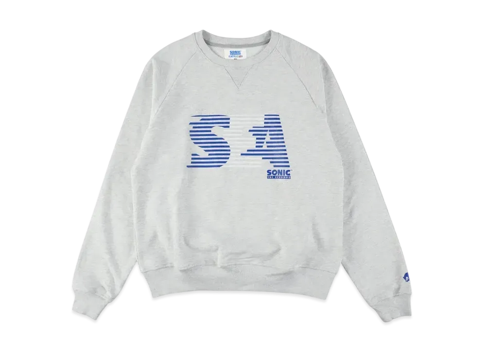 WIND AND SEA x Sonic The Hedgehog Raglan Sleeve Crewneck Sweatshirt "Gray"
