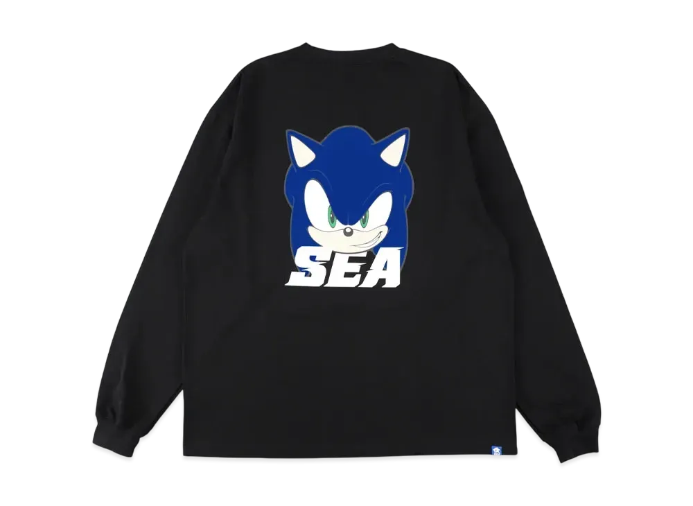 WIND AND SEA x Sonic The Hedgehog L/S Tee "Black"