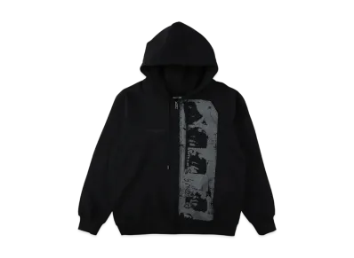 WIND AND SEA x The Rolling Stones MIck Jagger Zip up Sweatshirt "Black"