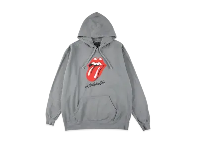 WIND AND SEA x The Rolling Stones Tongue Hooded Sweatshirt "Chacoal"