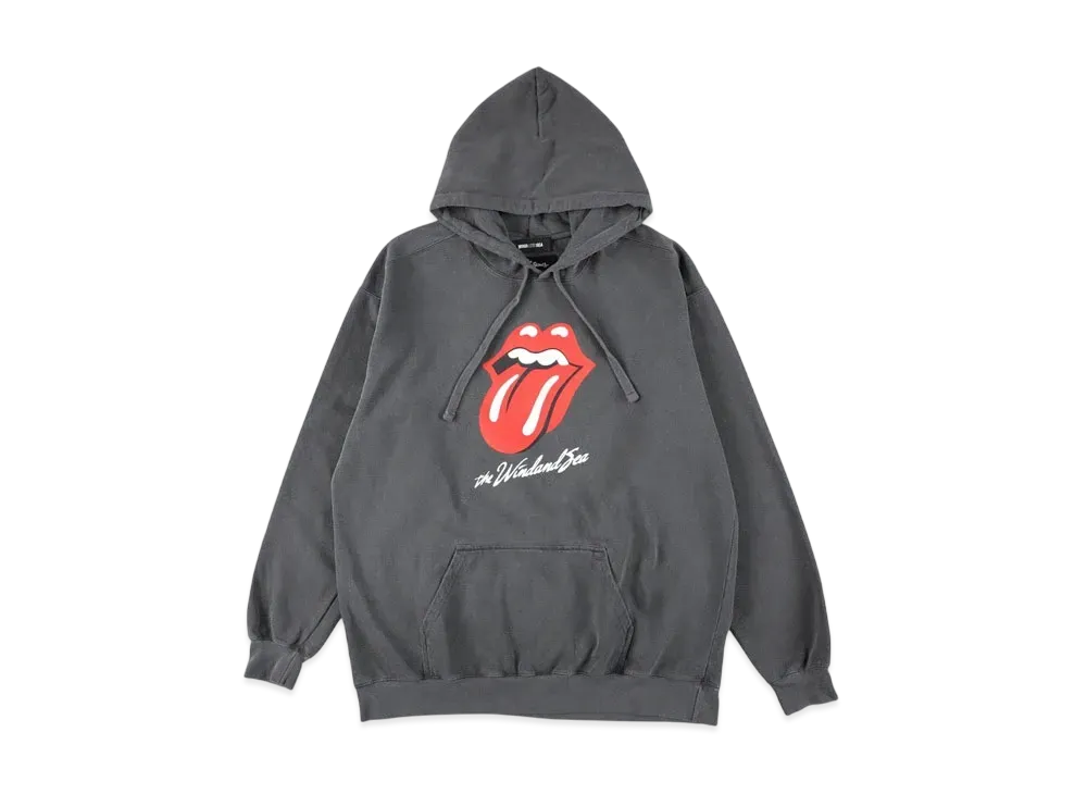 WIND AND SEA x The Rolling Stones Tongue Hooded Sweatshirt "Black"