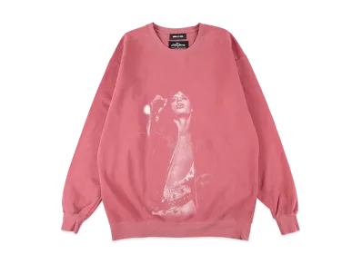 WIND AND SEA x The Rolling Stones MIck Jagger Crewneck Sweatshirt "Crimson"