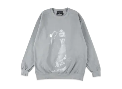 WIND AND SEA x The Rolling Stones MIck Jagger Crewneck Sweatshirt "Chacoal"