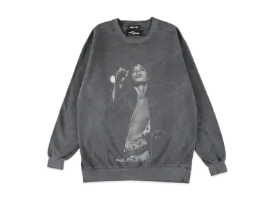 WIND AND SEA x The Rolling Stones MIck Jagger Crewneck Sweatshirt "Black"