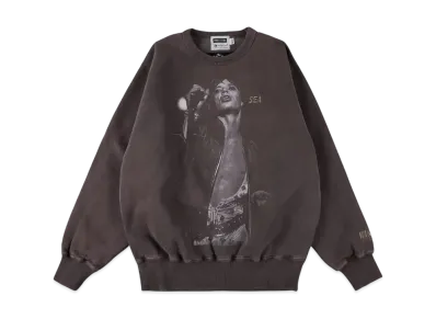 WIND AND SEA x The Rolling Stones x RWC Crewneck Sweatshirt "Burgundy"