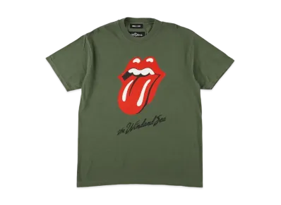 WIND AND SEA x The Rolling Stones Tongue S/S Tee "Olive"