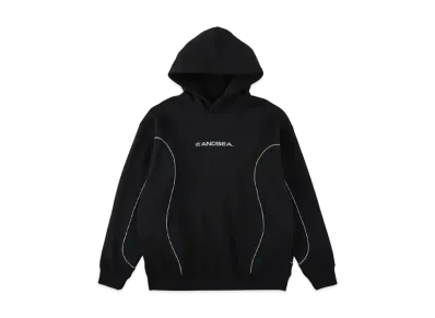 WIND AND SEA Piping Hooded Sweatshirt "Black"