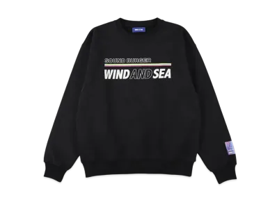 WIND AND SEA x Sound Burger Crewneck Sweatshirt "Black"