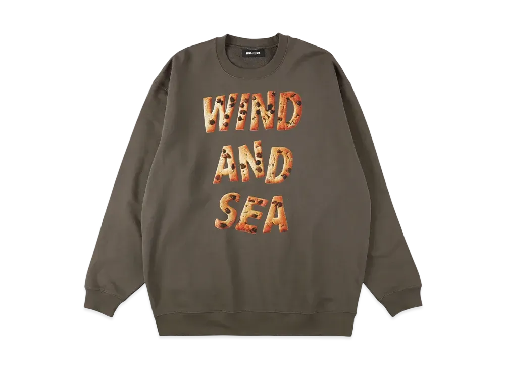 WIND AND SEA Valentine Chocolate Chip Crewneck Sweatshirt "Brown"