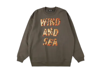 WIND AND SEA Valentine Chocolate Chip Crewneck Sweatshirt "Brown"