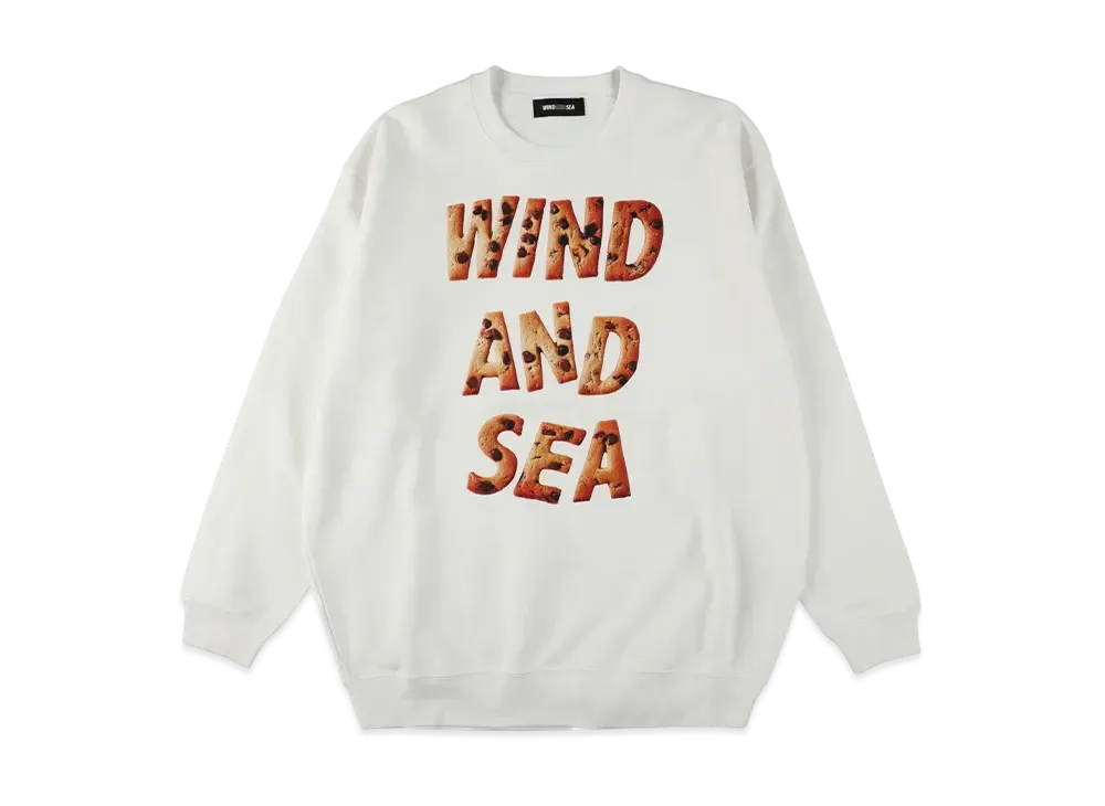 WIND AND SEA Valentine Chocolate Chip Crewneck Sweatshirt "White"