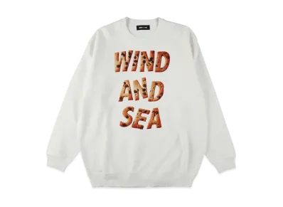 WIND AND SEA Valentine Chocolate Chip Crewneck Sweatshirt "White"