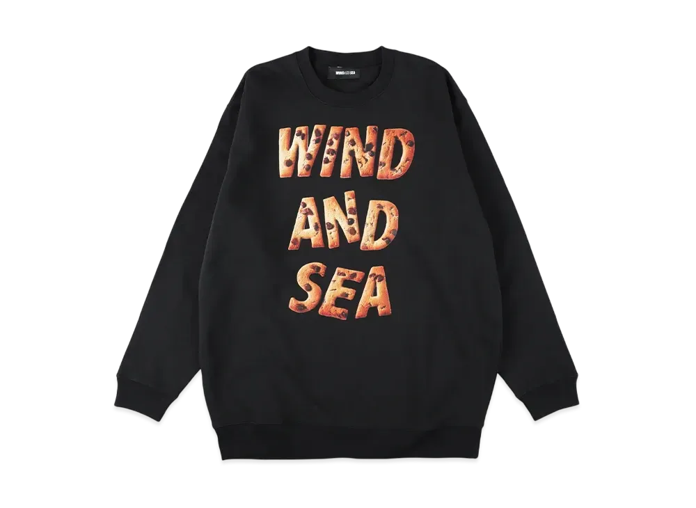WIND AND SEA Valentine Chocolate Chip Crewneck Sweatshirt "Black"