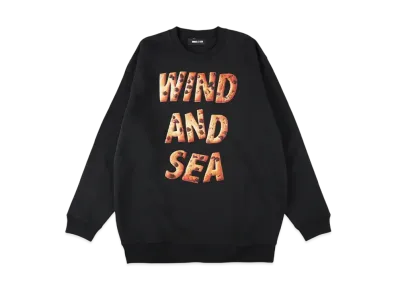 WIND AND SEA Valentine Chocolate Chip Crewneck Sweatshirt "Black"