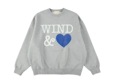 WIND AND SEA Crewneck Sweatshirt(Heart) "Gray"