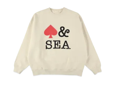 WIND AND SEA Crewneck Sweatshirt(Spade) "Ivory"