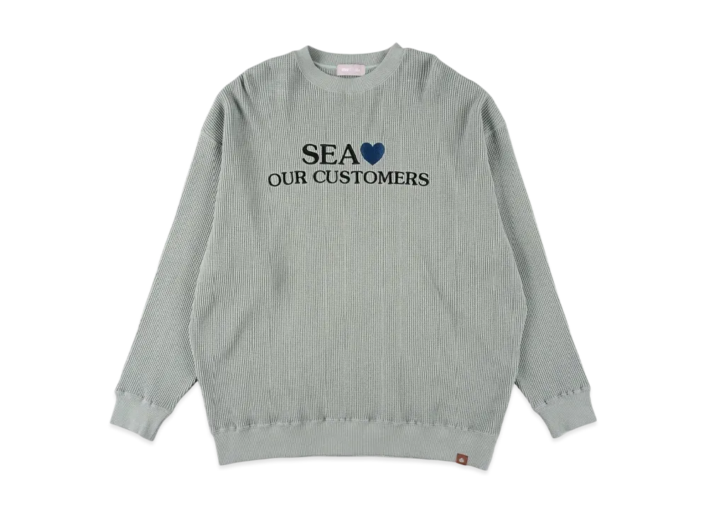 WIND AND SEA Waffle Crewneck Shirt "Gray"