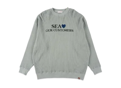 WIND AND SEA Waffle Crewneck Shirt "Gray"