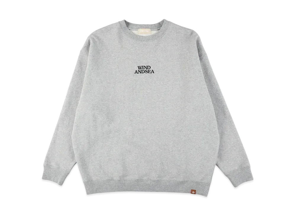 WIND AND SEA Patch Crewneck Sweatshirt "Gray"