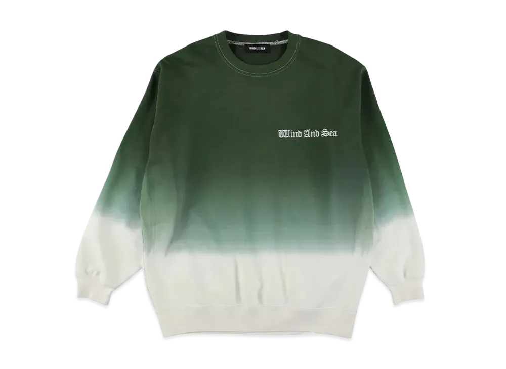 WIND AND SEA Gradetion Loneck Sweatshirt "Green"